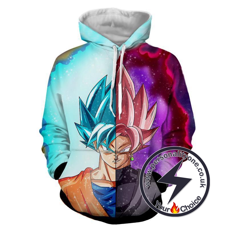 Dragon Ball Z - Goku Black Fusion 3D - Hoodies